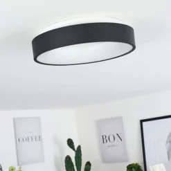 Plafonnier Playas LED Noir, Blanc, 1 lumière