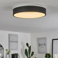Plafonnier Playas LED Noir, Blanc, 1 lumière