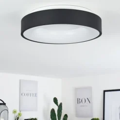 Plafonnier Playas LED Noir, Blanc, 1 lumière