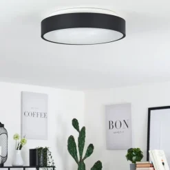 Plafonnier Playas LED Noir, Blanc, 1 lumière