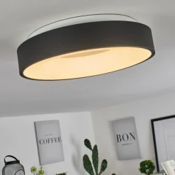 Plafonnier Playas LED Noir, Blanc, 1 lumière