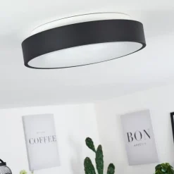 Plafonnier Playas LED Noir, Blanc, 1 lumière