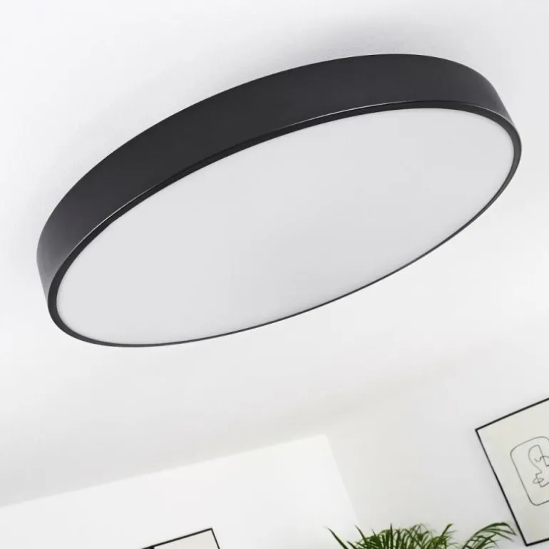 Plafonnier Plovdiv LED Blanc, 1 lumière, Télécommandes