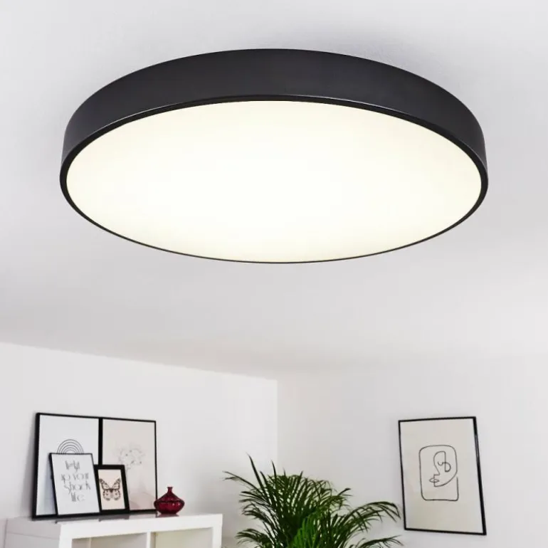 Plafonnier Plovdiv LED Blanc, 1 lumière, Télécommandes