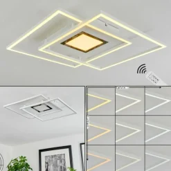 Plafonnier Popoy LED Blanc, 1 lumière, Télécommandes