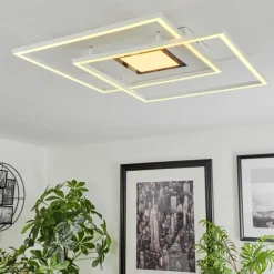 Plafonnier Popoy LED Blanc, 1 lumière, Télécommandes