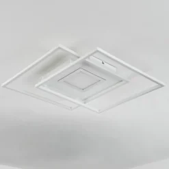 Plafonnier Popoy LED Blanc, 1 lumière, Télécommandes