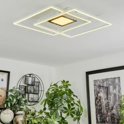 Plafonnier Popoy LED Blanc, 1 lumière, Télécommandes