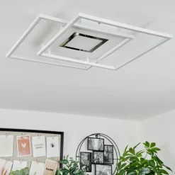 Plafonnier Popoy LED Blanc, 1 lumière, Télécommandes