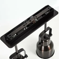 Plafonnier Presa Noir, 2 lumières