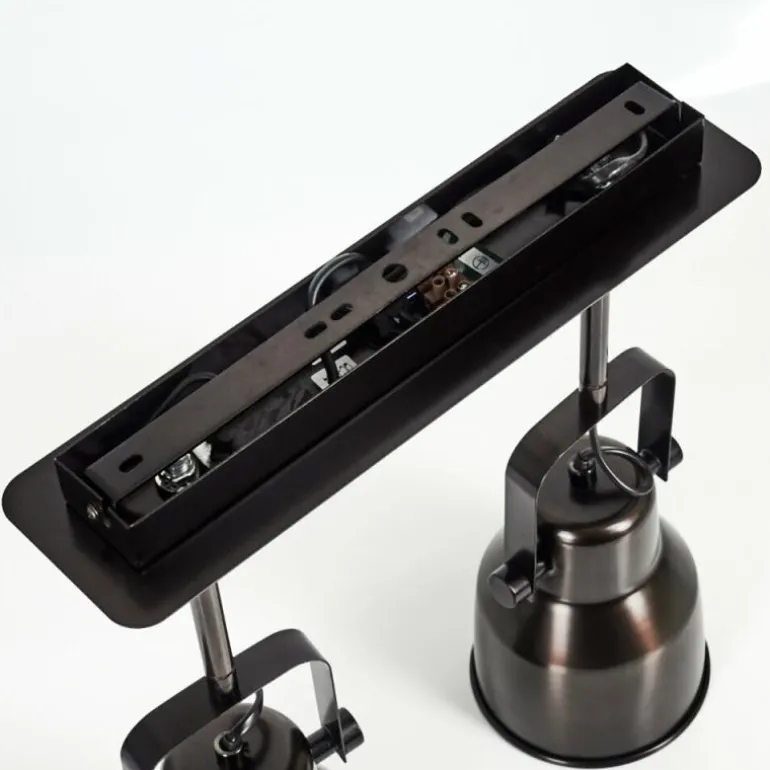 Plafonnier Presa Noir, 2 lumières