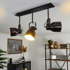 Plafonnier Presa Noir, 3 lumières