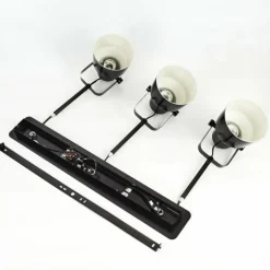 Plafonnier Presa Noir, 3 lumières