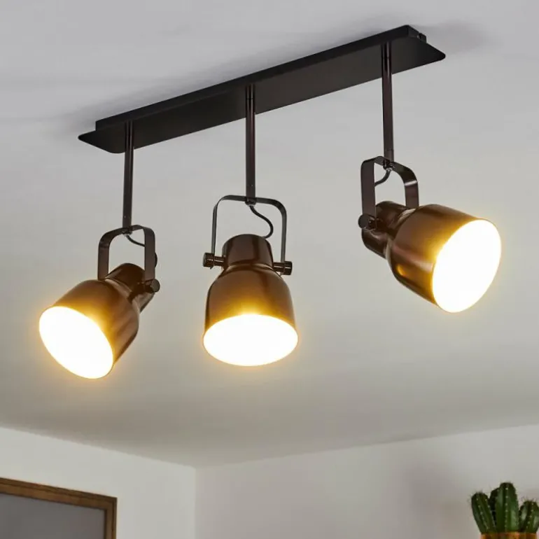 Plafonnier Presa Noir, 3 lumières