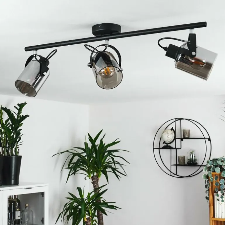 Plafonnier Quieri Noir, 3 lumières