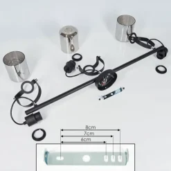 Plafonnier Quieri Noir, 3 lumières