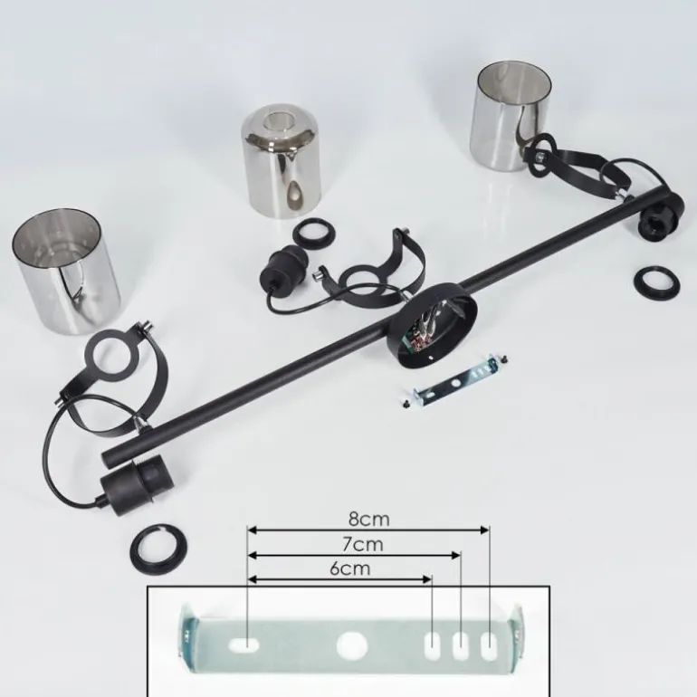 Plafonnier Quieri Noir, 3 lumières