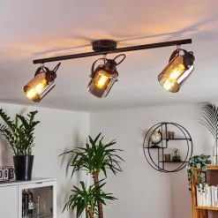 Plafonnier Quieri Noir, 3 lumières