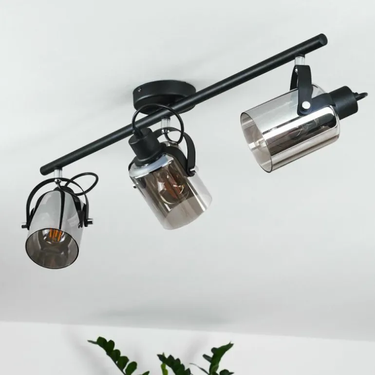 Plafonnier Quieri Noir, 3 lumières