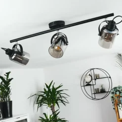 Plafonnier Quieri Noir, 3 lumières