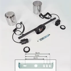 Plafonnier Quieri Noir, 2 lumières