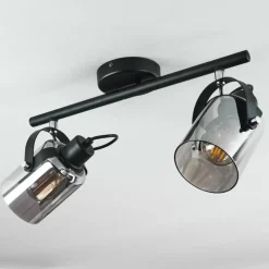 Plafonnier Quieri Noir, 2 lumières