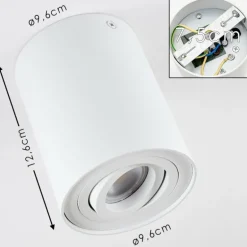 Plafonnier Quimper Blanc, 1 lumière