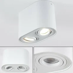 Plafonnier Quimper Blanc, 2 lumières