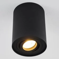 Plafonnier Quimper Noir, 1 lumière