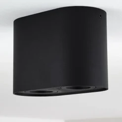 Plafonnier Quimper Noir, 2 lumières