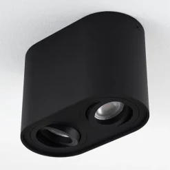 Plafonnier Quimper Noir, 2 lumières