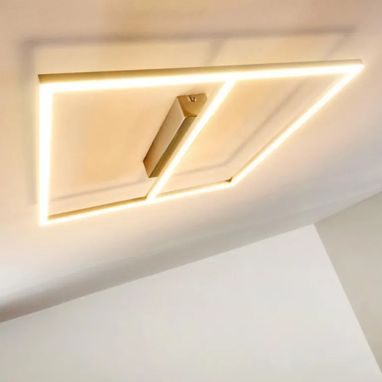 Plafonnier Rauma LED Nickel mat, 1 lumière