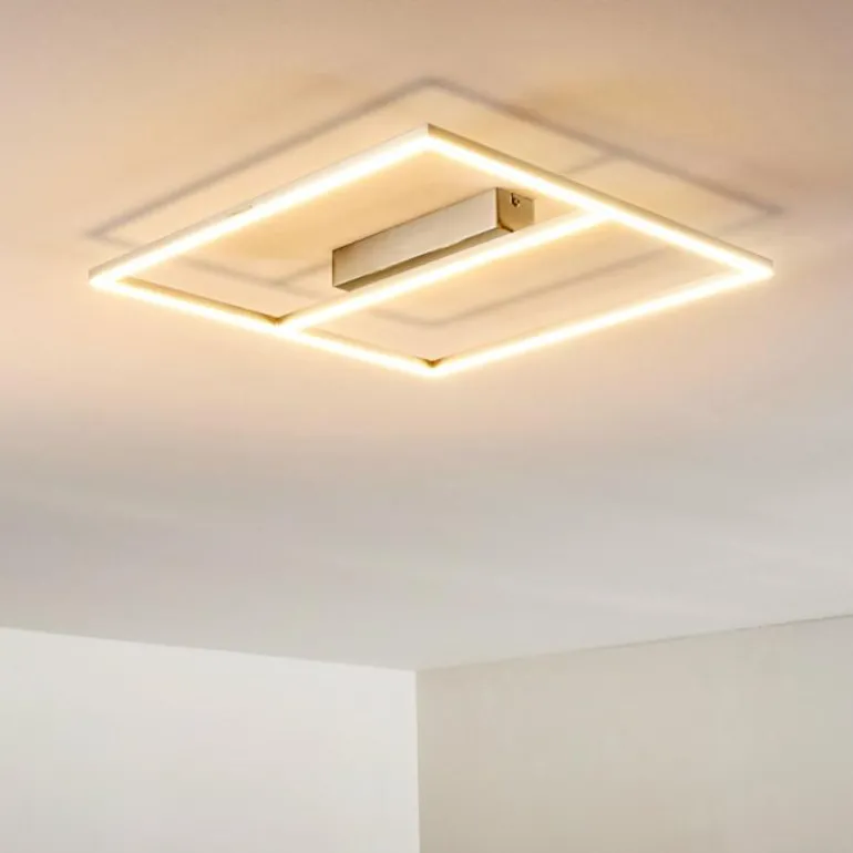 Plafonnier Rauma LED Nickel mat, 1 lumière