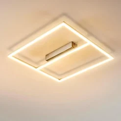 Plafonnier Rauma LED Nickel mat, 1 lumière
