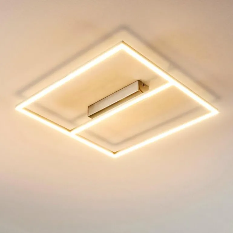 Plafonnier Rauma LED Nickel mat, 1 lumière