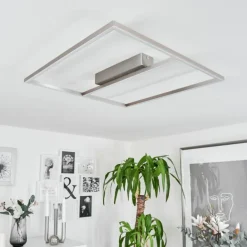 Plafonnier Rauma LED Nickel mat, 1 lumière