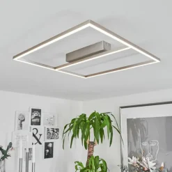 Plafonnier Rauma LED Nickel mat, 1 lumière