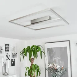 Plafonnier Rauma LED Nickel mat, 1 lumière