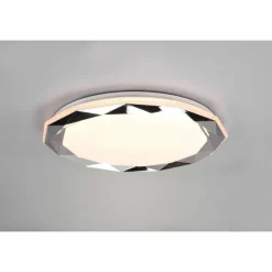 Plafonnier Reality Ando LED Chrome, 1 lumière, Télécommandes