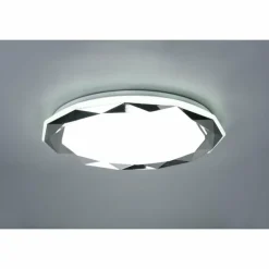 Plafonnier Reality Ando LED Chrome, 1 lumière, Télécommandes