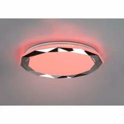 Plafonnier Reality Ando LED Chrome, 1 lumière, Télécommandes