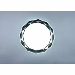 Plafonnier Reality Ando LED Chrome, 1 lumière, Télécommandes