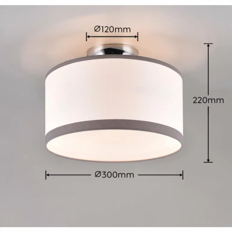 Plafonnier Reality DAVOS Chrome, 2 lumières