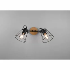 Plafonnier Reality Jaipur Noir, 2 lumières