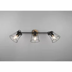 Plafonnier Reality Jaipur Noir, 3 lumières