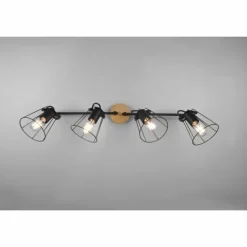 Plafonnier Reality Jaipur Noir, 4 lumières