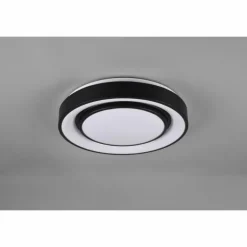 Plafonnier Reality Mona LED Noir, 1 lumière, Changeur de couleurs