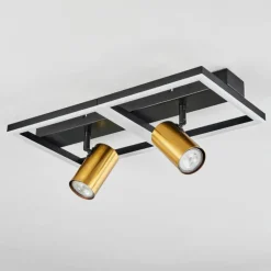 Plafonnier Reboleiro LED Noir, 3 lumières