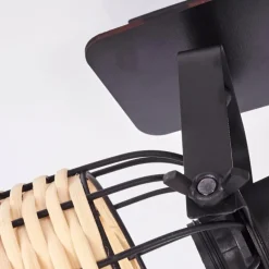 Plafonnier Recinto Noir, 2 lumières