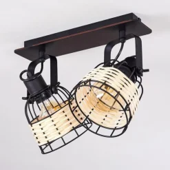 Plafonnier Recinto Noir, 2 lumières